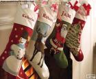 Dekorasyonu ile Noel çorapları